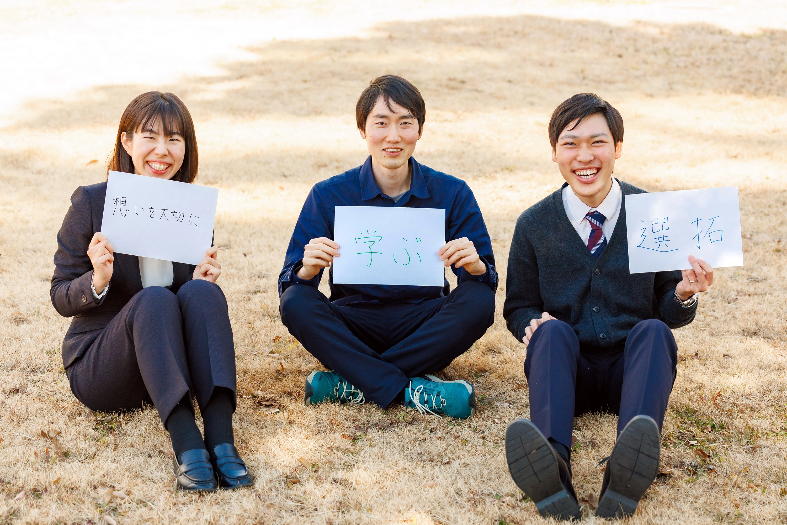 The three employees wrote about their future aspirations.