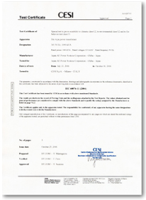 Third Party Certification of IEC60076-11