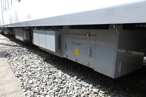 Fuji Electric&rsquo;s APS mounted under the floor of the railcar