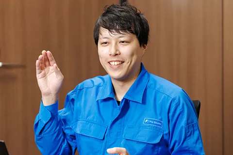 Mr. Ozeki, Control Board Equipment Department, Tokyo Factory, Industry Business Group