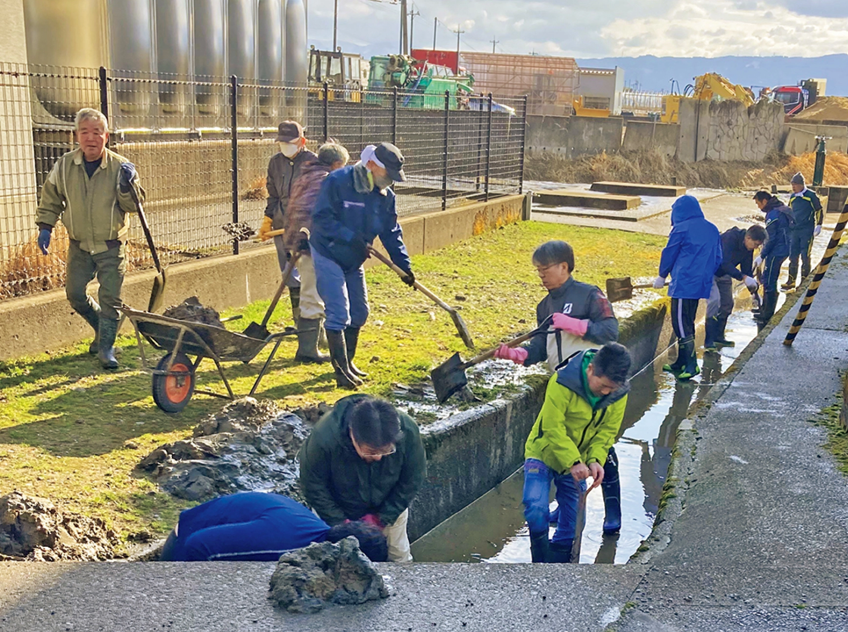 Cleaning Rice Paddies